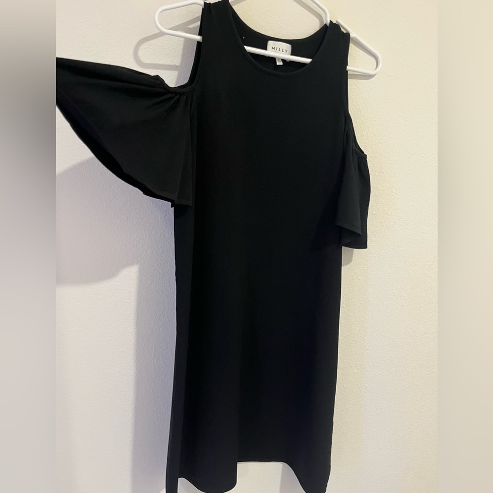 Milly of New York Above Knee Cold shoulder Mini Dress